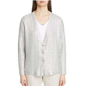 Cashmere Fabiana Filippi Laminated Cardigan
